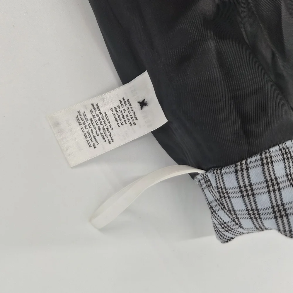Aritzia Sunday Best Pilot‎ Skort Dusty Blue Check Plaid Mini Size 10
